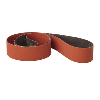 3M Cloth Belt 777F, 50 YF-weight, 4 in x 156 in, Film-lok, Single-flex