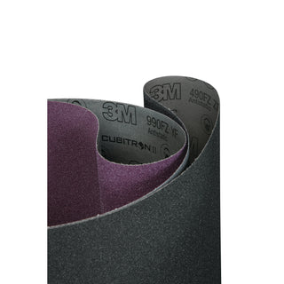 3M SiC Cloth Belt 490FZ, P120 YF-weight, 6 in x 132 in, Film-lok,Single-flex