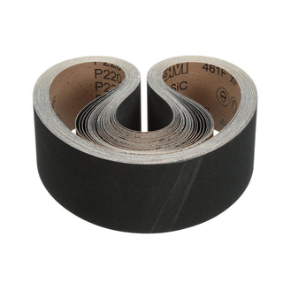 3M Cloth Belt 461F, P220 XF-weight, 4 in x 132 in, Film-lok,Single-flex