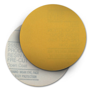 3M Hookit Gold Film Disc 255L, P180, 8 in x NH, D/F 8HL, Die 800JH