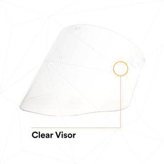 3M Clear Propionate Faceshield W96, 82700-00000, Molded