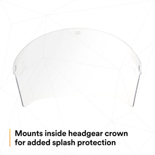 3M Clear Propionate Faceshield W96, 82700-00000, Molded