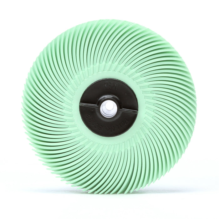 Scotch-Brite Radial Bristle Disc, 3 in x 3/8 in 1 Micron