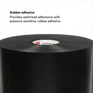 3M Scotchrap Vinyl Corrosion Protection Tape 51, 6 in x 100 ft,Unprinted, Black