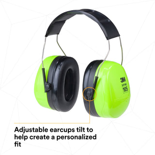 3M PELTOR Optime 105 Earmuffs H10A HV, Over-the-Head