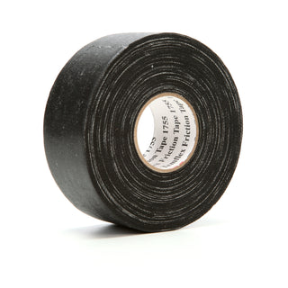 3M Temflex Cotton Friction Tape 1755, 1-1/2 in x 82-1/2 ft, Black