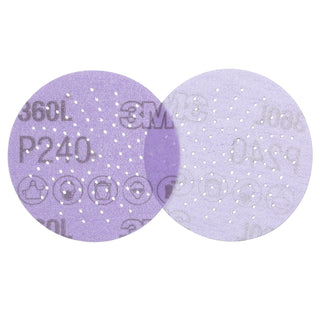 3M Xtract Film Disc 360L, P240 3MIL, 3 in, Die 300LG, 100/Carton