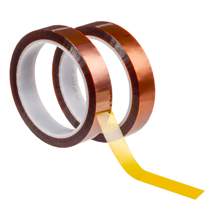 3M Polyimide Film Tape 5413 Amber, 1/2 in x 36 yds x 2.7 mil, Blister