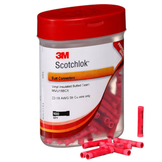 3M Scotchlok Butt Connector Vinyl Insulated, MVU18BCX