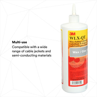 3M Wire Pulling Lubricant Wax WLX-QT, One Quart