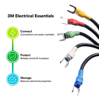 3M Heat Shrink Thin-Wall Tubing, 100 ft Length per spool