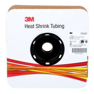 3M Heat Shrink Thin-Wall Tubing FP-301-1/8-Black-100': 100 ft spoollength