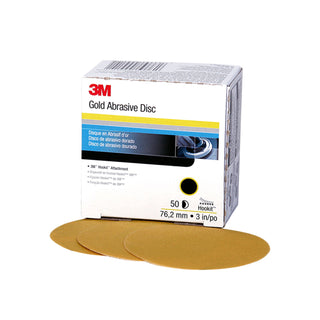 3M Hookit Gold Disc 236U, 00921, 3 in, P80, 50 discs per carton