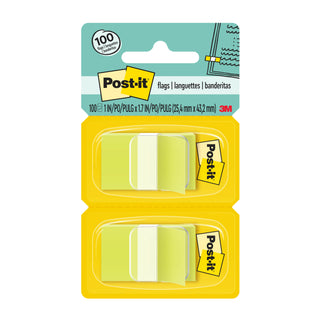 Post-it® Flags 680-BG2, 1 in. x 1.7 in. (2.54 cm x 4.31 cm) BrightGreen, 2-pk