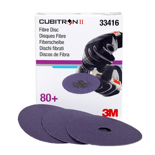 3M Cubitron II Abrasive Fibre Disc, 33416, 5 in X7/8 in (125mm X
22mm), 80+