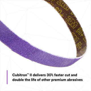 3M Cubitron II File Belt, 33445, 60+, 1/2 in x 18 in (12.7 mm x 457.2mm)