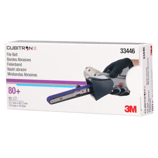 3M Cubitron II File Belt, 33446, 80+, 1/2 in x 18 in (12.7 mm x 457.2mm)