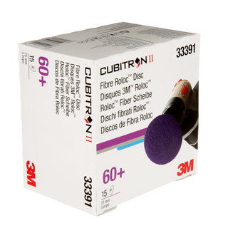 3M Cubitron II Roloc Fibre Disc 786C, 33391, 3 in (75 mm), 60+