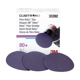 3M Cubitron II Roloc Fibre Disc 786C, 33392, 3 in (75 mm), 80+