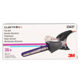 3M Cubitron II File Belt, 33437, 36+, 10 mm x 330 mm (3/8 in x 13 in)