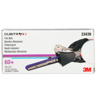 3M Cubitron II File Belt, 33439, 60+, 10 mm x 330 mm (3/8 in x 13 in)