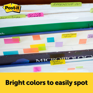 Post-it® Page Markers 5487 7/8 in x 2-7/8 in Neon 100sht/pd