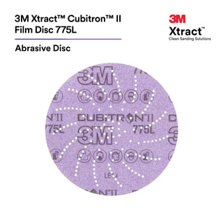 3M Xtract Cubitron II Film Disc 775L, 80+, 6 in, Die 600LG