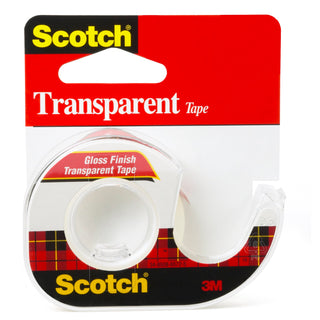 Scotch® Transparent Tape 157S, 3/4 in x 300 in