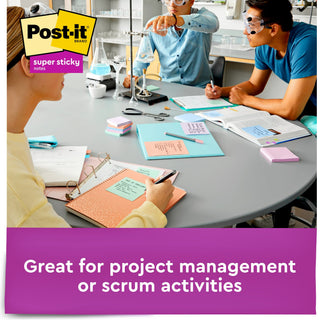 Post-it® Super Sticky Recycled Notes 654-5SSNRP