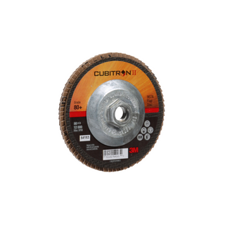 3M Cubitron II Flap Disc 967A, 80+, T27, 5 in x 5/8"-11