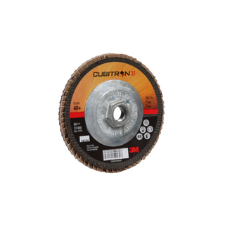 3M Cubitron II Flap Disc 967A, 40+, T29 Quick Change, 5 in x 5/8"-11