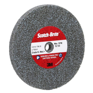 Scotch-Brite Deburr & Finish Pro Unitized Wheel, DP-UW, 6C Medium+