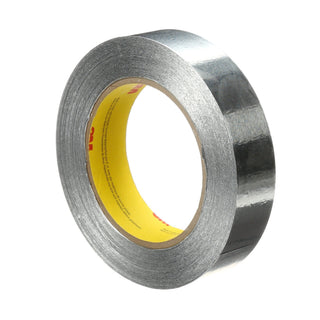 3M Aluminum Foil Tape 425, Silver, 1 in x 60 yd, 4.6 mil, 36 rolls percase