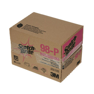 Scotch-Brite Light Duty Cleansing Pad 98-P, 4.5 in x 6 in, 40/Box