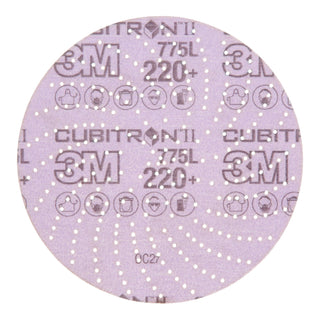 3M Xtract Cubitron II Film Disc 775L, 220+, 6 in, Die 600LG