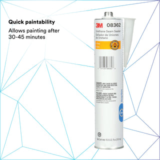 3M Urethane Seam Sealer, 08362, Gray, 310 mL Cartridge