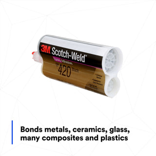 3M Scotch-Weld Epoxy Adhesive DP420, Black, 400 mL Duo-Pak