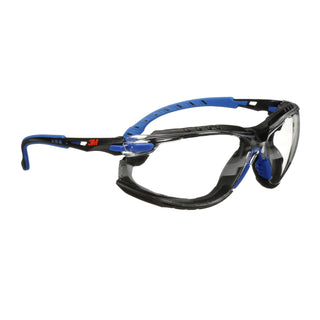 3M Solus Safety Glasses 1000-Series S1101SGAF-KT, Kit, Foam, Strap,
Black/Blue