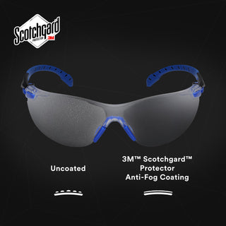 3M Solus Safety Glasses 1000-Series S1101SGAF-KT, Kit, Foam, Strap,
Black/Blue