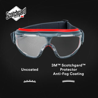 3M GoggleGear 500 Series GG501SGAF, Clear Scotchgard Anti-fog lens 10
EA/Case