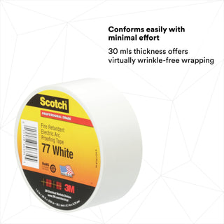 Scotch® Fire-Retardant Electric Arc Proofing Tape 77W, 1-1/2 in x 20 ft