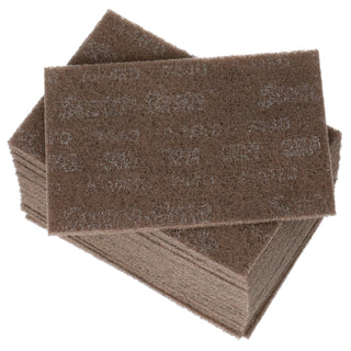 Scotch-Brite Heavy Duty Hand Pad 7440, HP-HP, A/O Medium, Tan, 6 in x 9 in