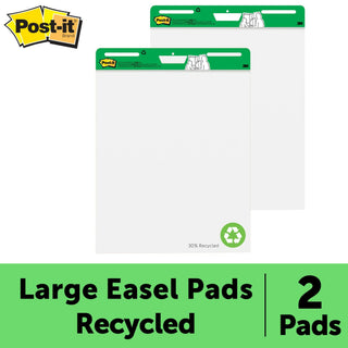 Post-it® Super Sticky Easel Pad 559RP, 25 in. x 30 in. Recycled, 2 pk