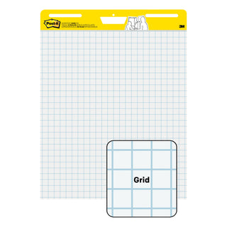 Post-it® Super Sticky Easel Pad 560, 25 in x 30 in sheets, White withGrid