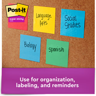 Post-it® Super Sticky Notes 654-15SSMULTI