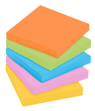 Post-it® Super Sticky Notes 654-24SSAU-CP, 3 In X 3 In (76 mm X 76 mm)