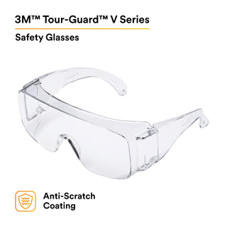 3M Tour-Guard V Protective Eyewear, TGV01-100 Clear, Bulk Pack