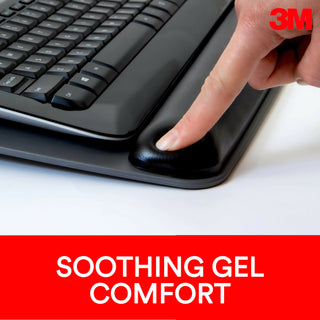 3M Gel Wristrest Platform For Keyboard W/ Anti-Microbial Pdct Prtctn,WR420LE