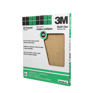 3M Pro-Pak Aluminum Oxide Sheets for Paint and Rust Removal, 9 in x 11
in