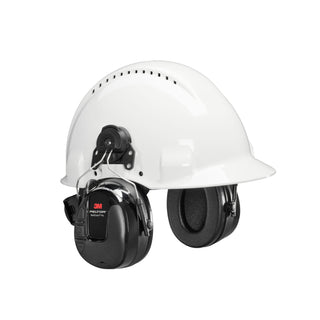 3M PELTOR WorkTunes Pro AM/FM Radio Headset, Black, Hard Hat Attached